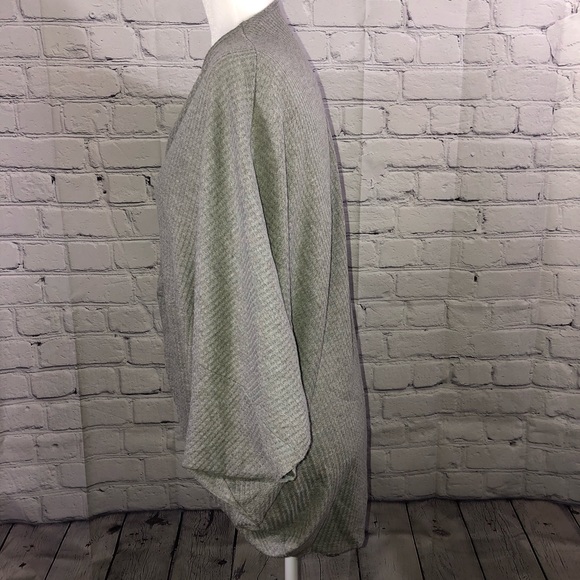 Anthropologie Paper Crane womens Open Front Cardigan sweater Grey Size Large - Picture 2 of 6